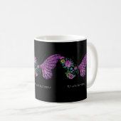 Schmetterling und Blume Kaffeetasse (VorderseiteRechts)