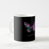 Schmetterling und Blume Kaffeetasse (Vorderseite Links)
