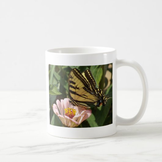 Schmetterling und Blume Kaffeetasse (Rechts)