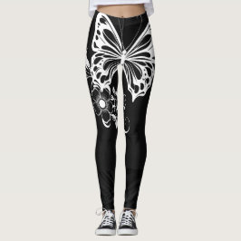 Schmetterling und Blume Leggings