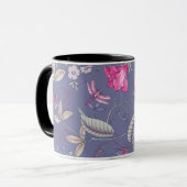 Schmetterling und Blume Muttertagsgeschenk Tasse (Vorderseite Links)