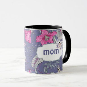 Schmetterling und Blume Muttertagsgeschenk Tasse