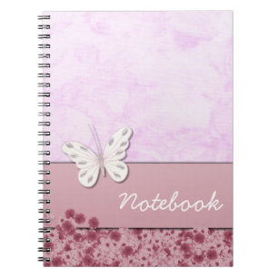 Schmetterling und Blume-Notebook Notizblock