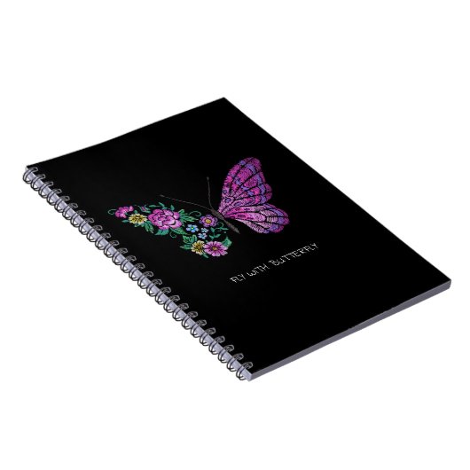 Schmetterling und Blume Notizblock (Rechte Seite)