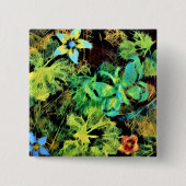 Schmetterling und Blume Rodilius Abzeichen Button (Vorderseite)