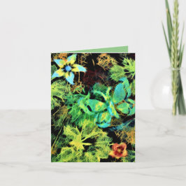 Schmetterling und Blume Rodilius-Blankkarte