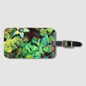 Schmetterling und Blume Rodilius Gepäckmarke Gepäckanhänger (Vorderseite (Horizontal))