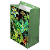 Schmetterling und Blume Rodilius Geschenktasche Mittlere Geschenktüte (Rückseite Schrägansicht)