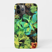 Schmetterling und Blume Rodilius iPhone Case (Rückseite)