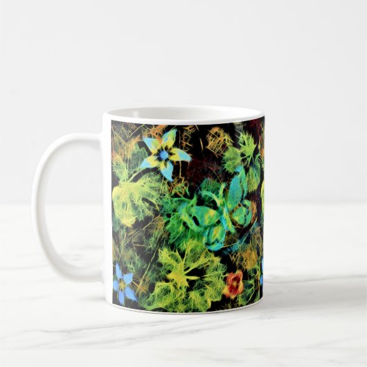 Schmetterling und Blume Rodilius Klassische Tasse (Links)