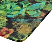 Schmetterling und Blume Rodilius Koppingboard Schneidebrett (Ecke)