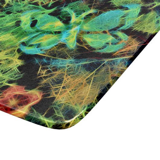 Schmetterling und Blume Rodilius Koppingboard Schneidebrett (Ecke)