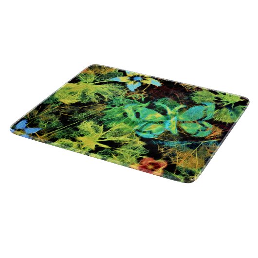 Schmetterling und Blume Rodilius Koppingboard Schneidebrett (Ecke)