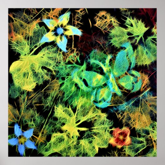 Schmetterling und Blume Rodilius Poster (Vorne)