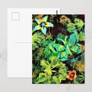 Schmetterling und Blume Rodilius Postkarte