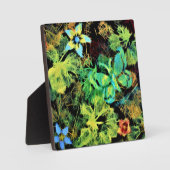 Schmetterling und Blume Rodilius Tabletop Plaque Fotoplatte (Vorderseite)