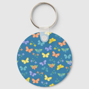 Schmetterling und Blume Schlüsselanhänger