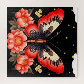 Schmetterling und Blume sind in diesem wunderschön Puzzle (Horizontal)