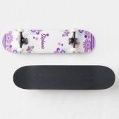 Schmetterling und Blume Skateboard (Horizontal)