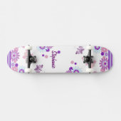Schmetterling und Blume Skateboard (Horizontal)