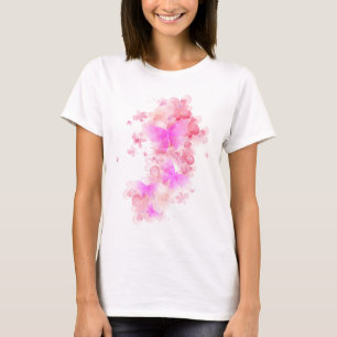 Schmetterling und Blume T-Shirt