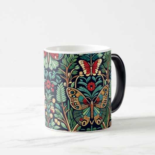 Schmetterling und Blume Tasse (VorderseiteRechts)