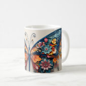 Schmetterling und Blume Tasse (VorderseiteRechts)