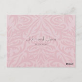 Schmetterling und Blume Tischnummer Postkarte (Rückseite)