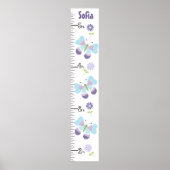 Schmetterling und Blume Wachstumsdiagramm Behalten Poster (Vorne)