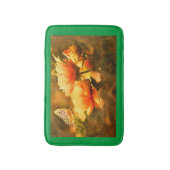 Schmetterling und Blumen Badematte (Vorderseite Vertikal)