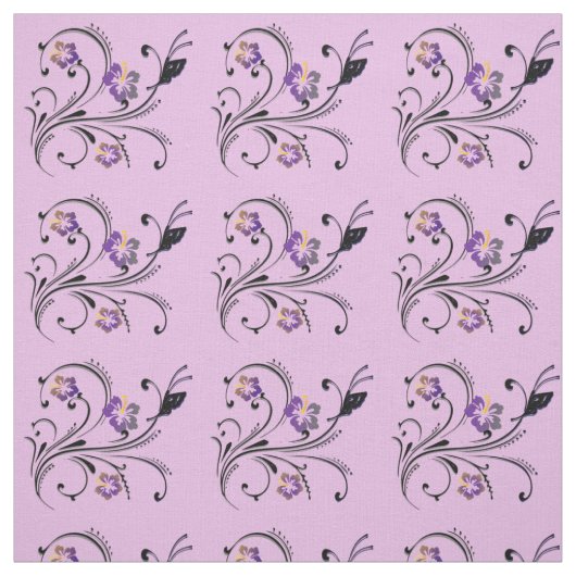 Schmetterling und Blumen Stoff (Muster)