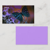 Schmetterling und Blumen Visitenkarte (Vorne/Hinten)