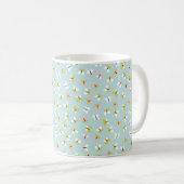 Schmetterling- und Blumenmuster Kaffeetasse (VorderseiteRechts)