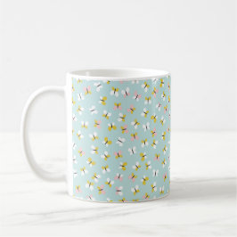 Schmetterling- und Blumenmuster Kaffeetasse