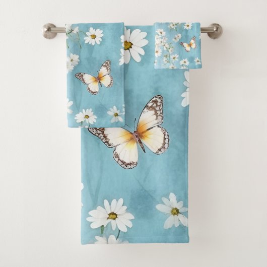 Schmetterling und Daisy Delight Badhandtuch Set (Insitu)