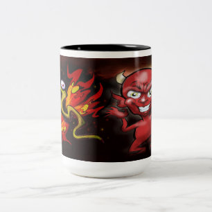 Schmetterling und Dämon Zweifarbige Tasse