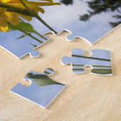 Schmetterling und das Sonnenblumenpuzzle Puzzle (Seite)