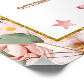 Schmetterling und Dinosaurier Gemeinsamer Geburtst Poster (Ecke)