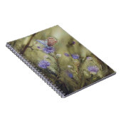 Schmetterling und Disteln Notizblock (Rechte Seite)