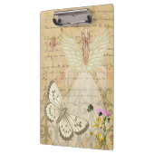 Schmetterling und Engel Collage Klemmbrett (Links)