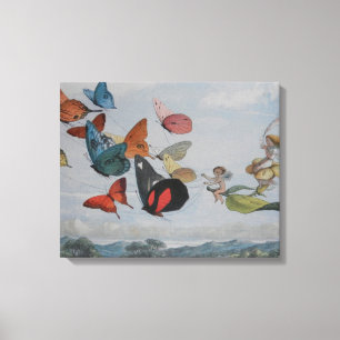 Schmetterling und Feenkönigin Schmetterlinge Feen Leinwanddruck