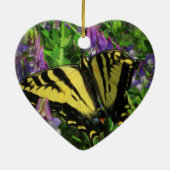 Schmetterling und Fliedern Keramik Ornament (Hinten)