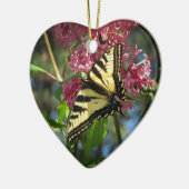 Schmetterling und Fliedern Keramik Ornament (Links)