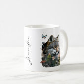 Schmetterling und Fox-Tasse Kaffeetasse (VorderseiteRechts)