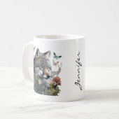 Schmetterling und Fox-Tasse Kaffeetasse (Vorderseite Links)