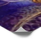 Schmetterling und Gartengöttin in der Blues Wasser Poster (Ecke)