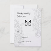 Schmetterling und Geblüht UAWG RSVP Karte (Vorderseite)