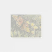 Schmetterling und gelbe Blumen Post-it Klebezettel (Vorderseite)