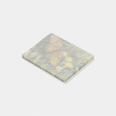Schmetterling und gelbe Blumen Post-it Klebezettel (angewinkelt)