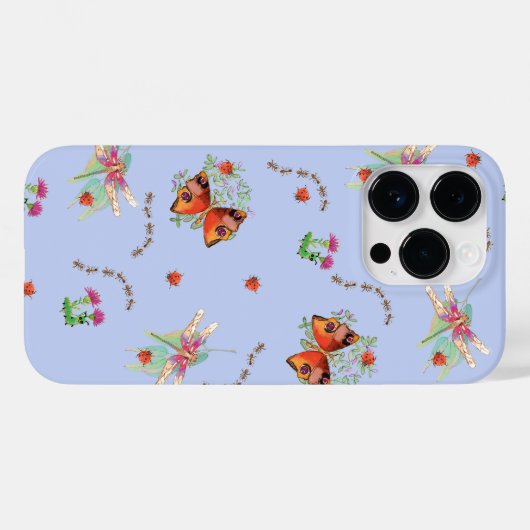 Schmetterling und Glückskäfer Case-Mate iPhone Hülle (Rückseite (Horizontal))